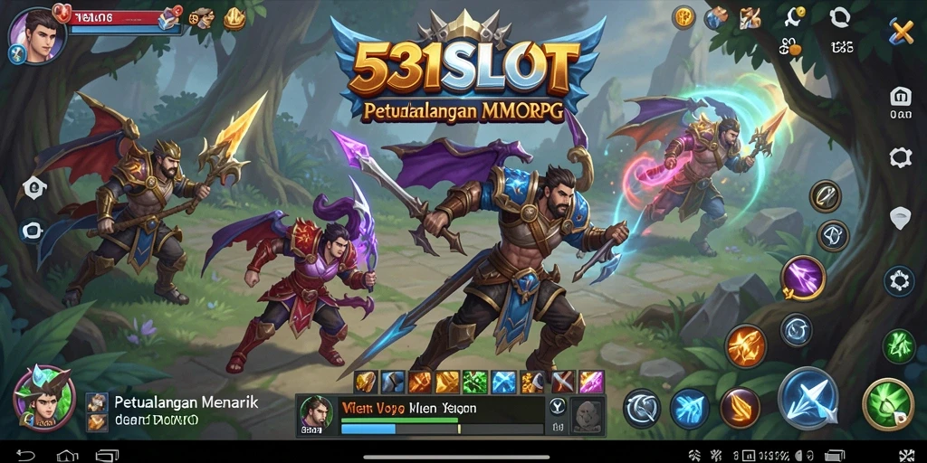 Screenshot gameplay 531SLOT menampilkan aksi seru dalam dunia MMORPG.