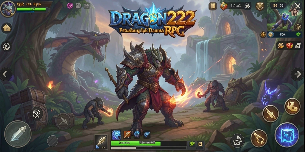 Tampilan dinamis dari gameplay RPG yang memukau di DRAGON222.