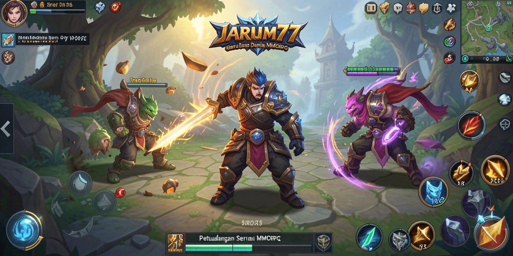 Tampilan gameplay menarik dalam dunia petualangan MMORPG.