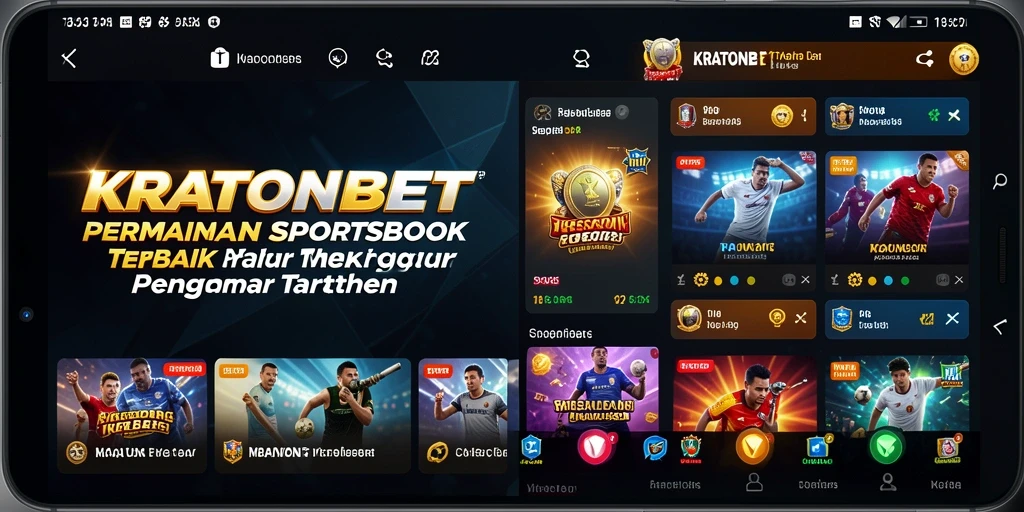 Tampilan gameplay KRATONBET yang menarik dan interaktif untuk taruhan Sportsbook.