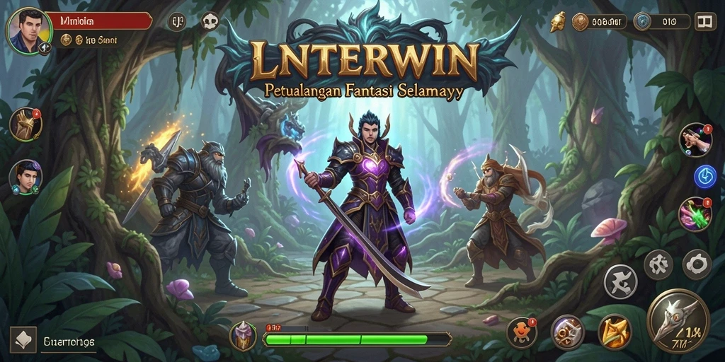 Tangkapan layar gameplay LNTERWIN yang menarik dan penuh aksi RPG.