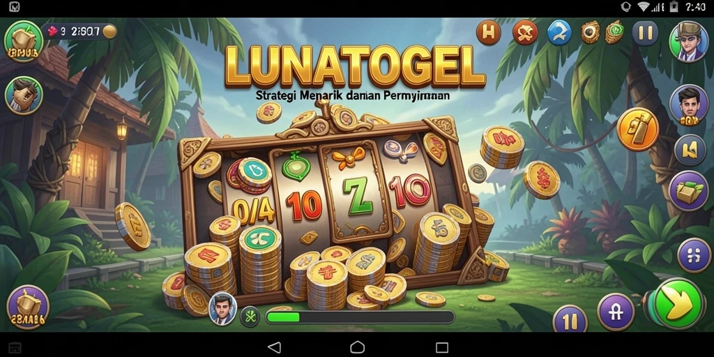 Tangkapan layar gameplay LUNATOGEL yang mendebarkan dan penuh strategi.