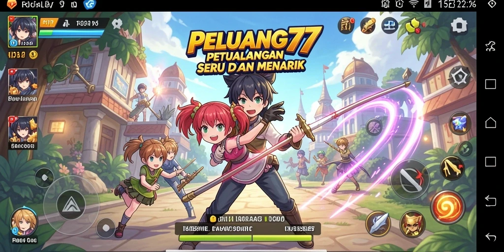 Tampilan gameplay PELUANG77 yang mengesankan dan mendebarkan.