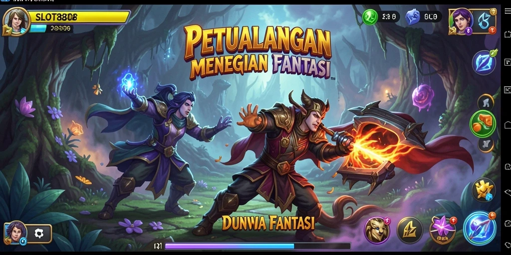 Tampilan gameplay SLOT8808 yang menakjubkan dengan grafik petualangan yang epik.