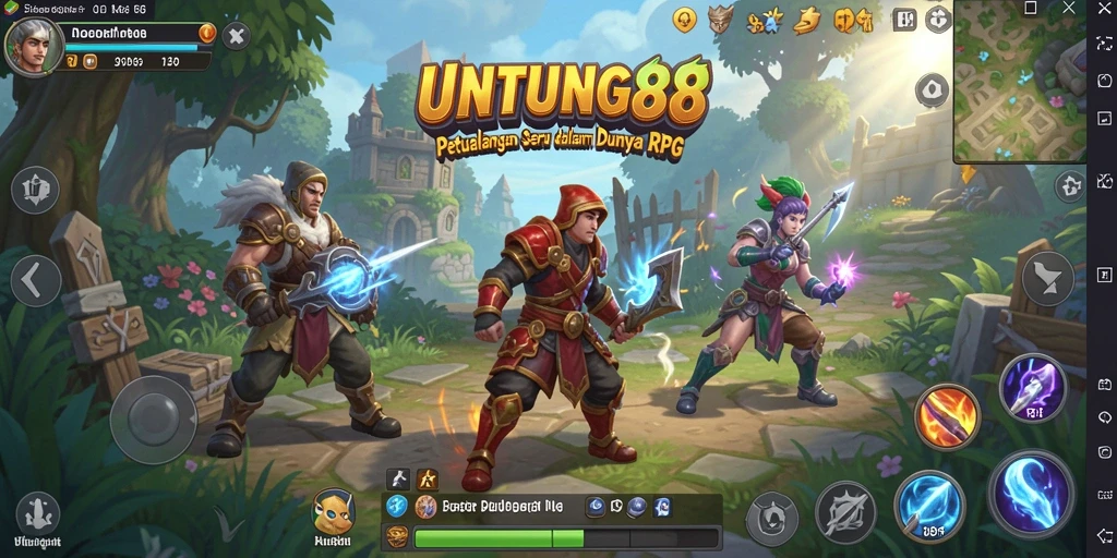 Tampilan menarik dari gameplay RPG di UNTUNG88.